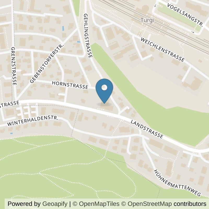 Map: location of Fitnesscenter Turgi in Turgi