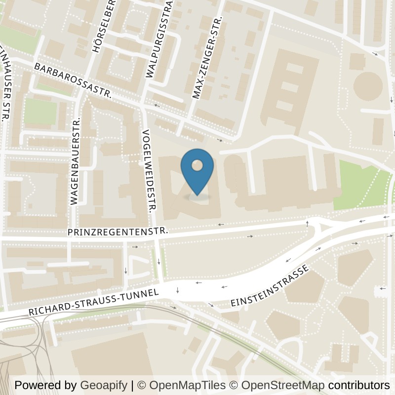 Map: location of Fitness First Der Bogen in München