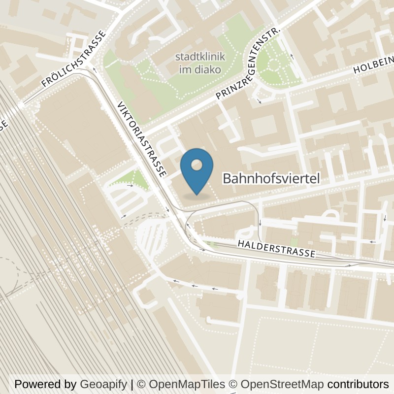 Map: location of Fitness First Augsburg in Augsburg