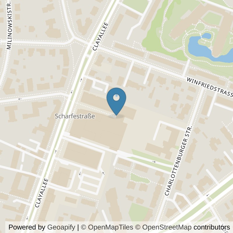 Map: location of Fitness First Berlin Zehlendorfer Welle in Berlin