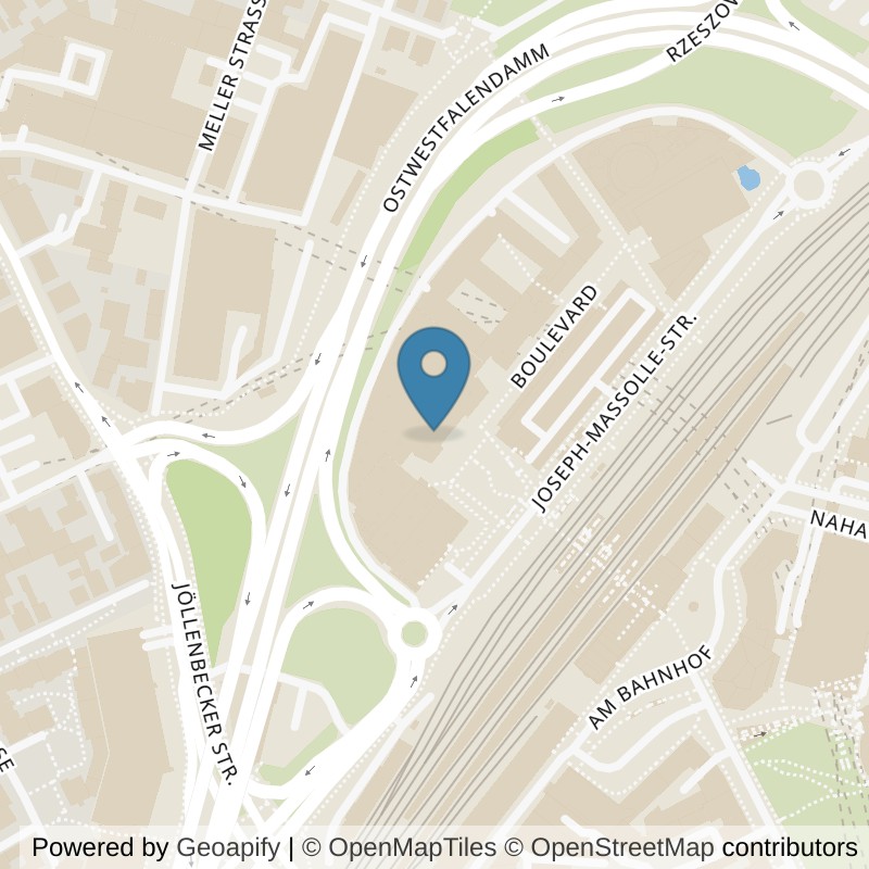 Map: location of Fitness First Bielefeld Boulevard in Bielefeld