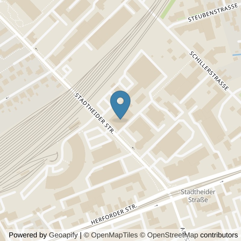 Map: location of Fitness First Bielefeld Mitte in Bielefeld