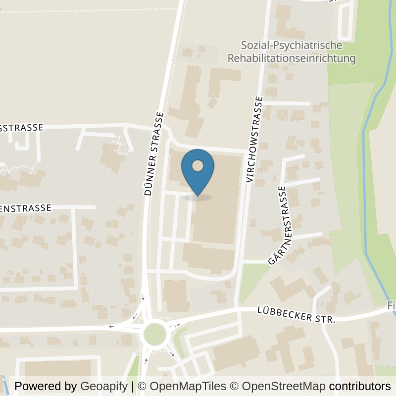 Map: location of Fitness First Bünde in Bünde