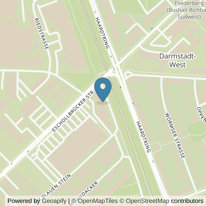 Map: location of Fitness First Darmstadt Eschollbrücker Straße in Darmstadt
