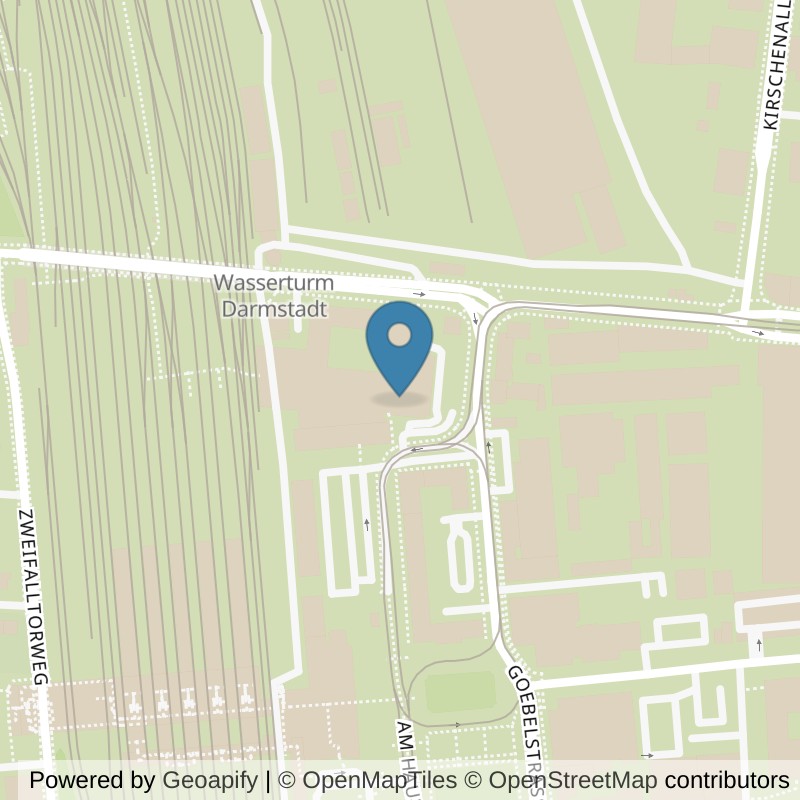 Map: location of Fitness First Darmstadt Hauptbahnhof in Darmstadt