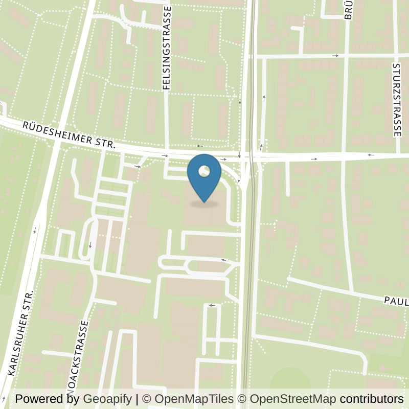 Map: location of Fitness First Darmstadt Heidelbergerstraße in Darmstadt