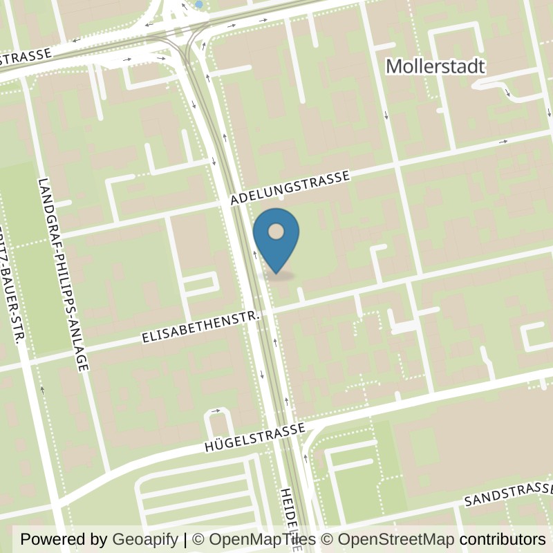 Map: location of Fitness First Darmstadt Neckarstraße in Darmstadt