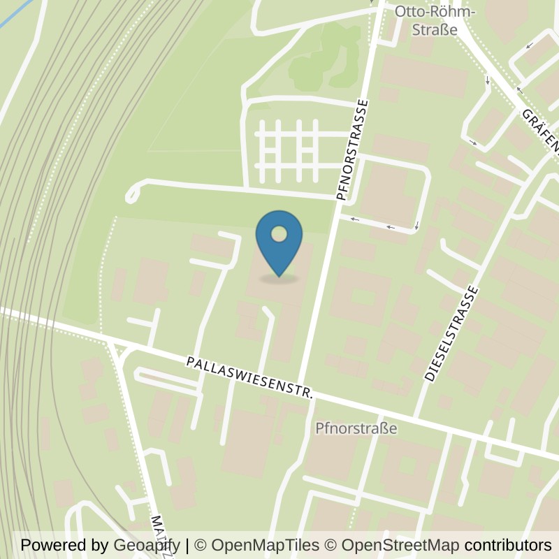 Map: location of Fitness First Darmstadt Pfnorstrasse in Darmstadt