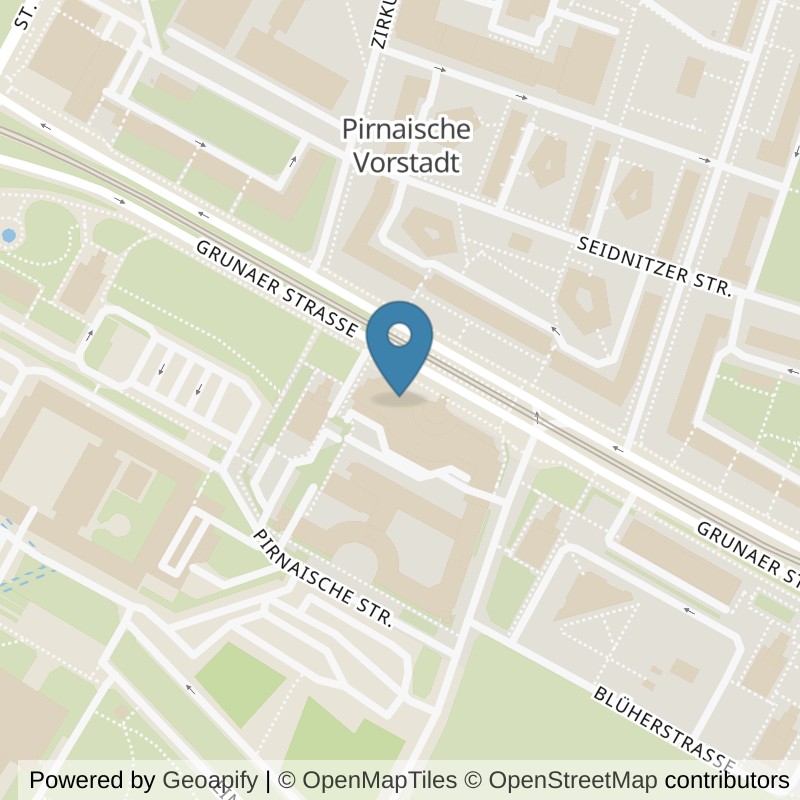 Map: location of Fitness First Dresden Altstadt in Dresden