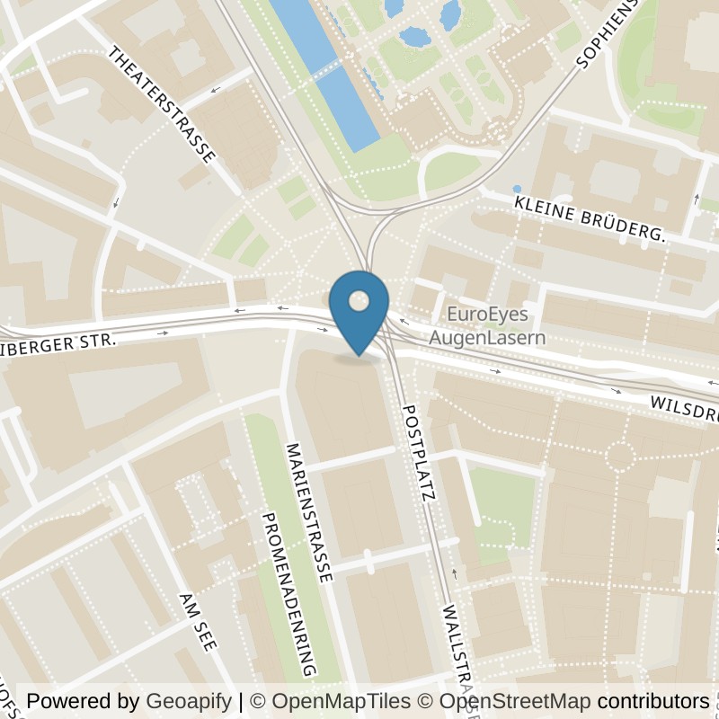Map: location of Fitness First Dresden Postplatz in Dresden