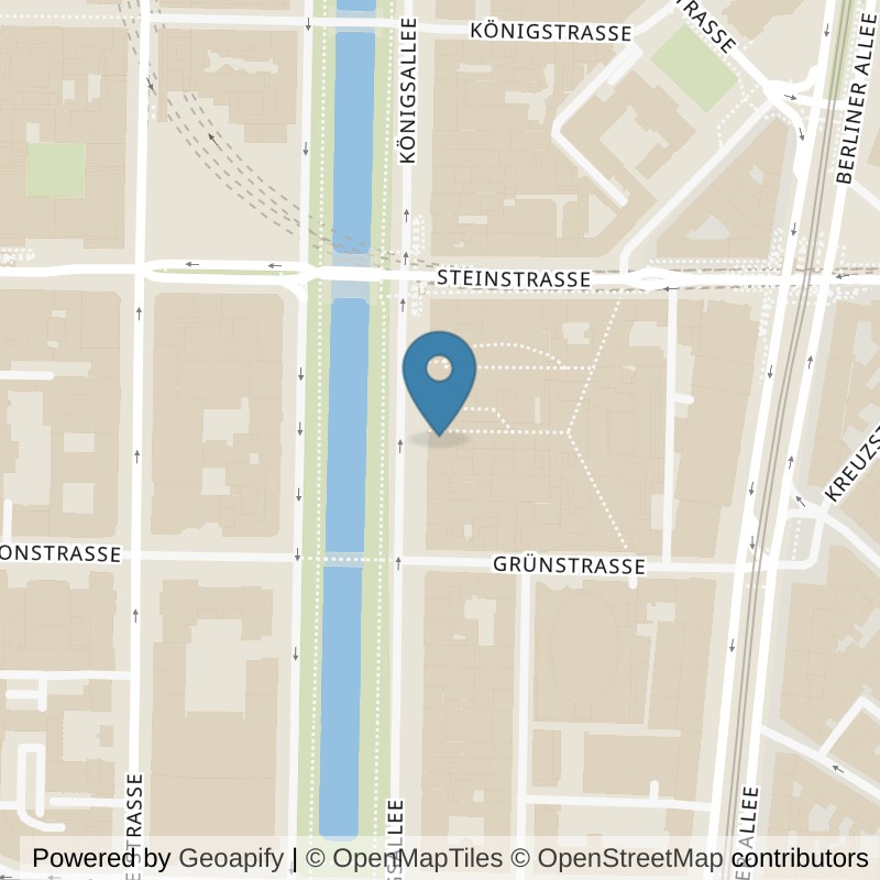 Map: location of Fitness First Düsseldorf in der Kö-Galerie in Düsseldorf