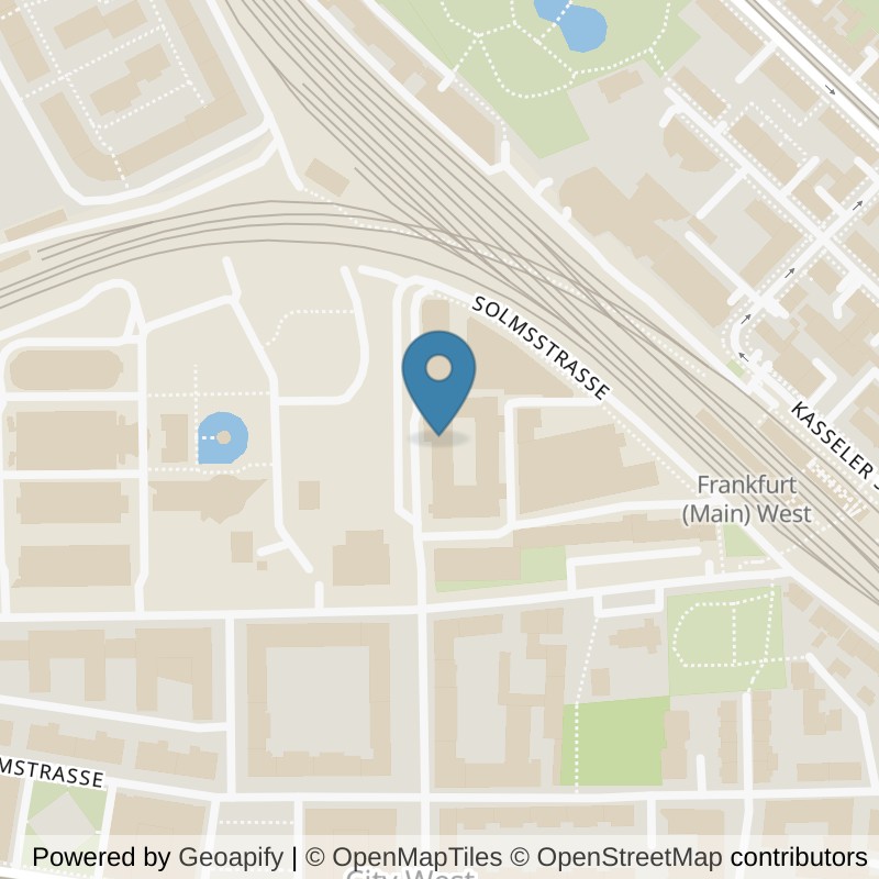 Map: location of Fitness First Frankfurt Bockenheim in Frankfurt am Main