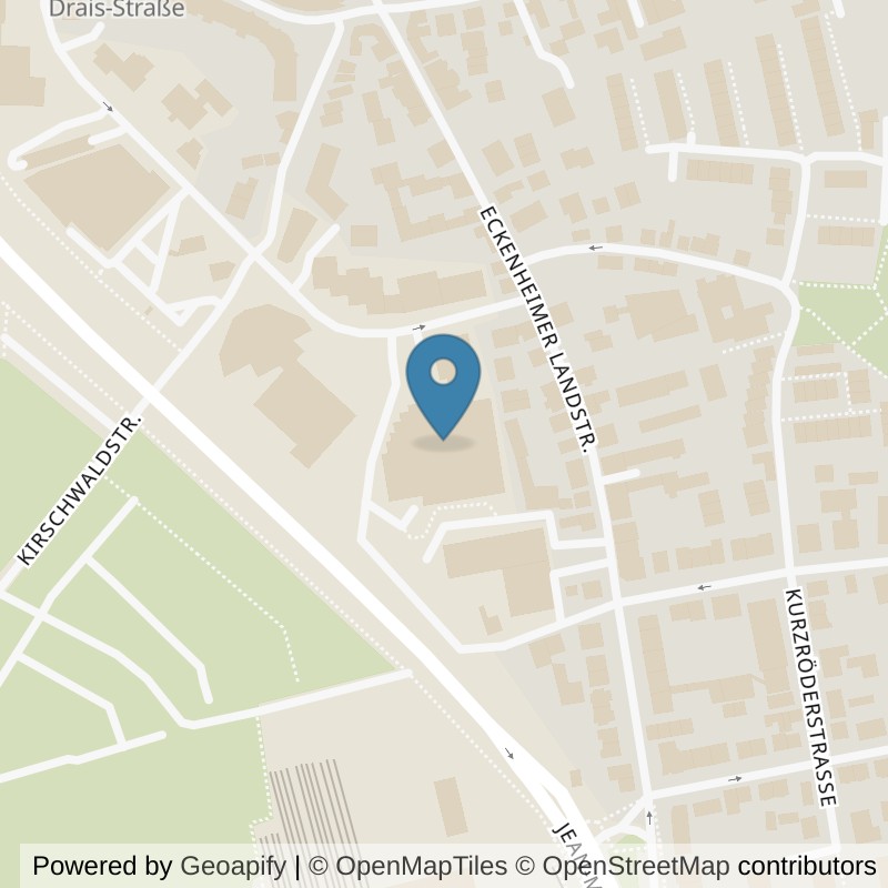 Map: location of Fitness First Frankfurt Eckenheim in Frankfurt am Main
