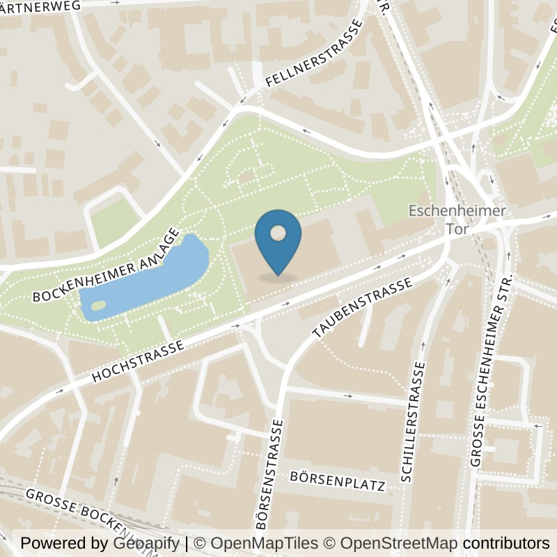 Map: location of Fitness First Frankfurt Eschenheimer Turm in Frankfurt am Main