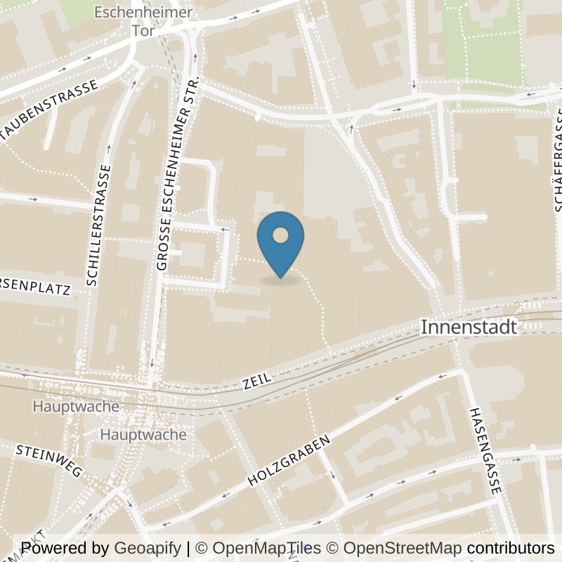 Map: location of Fitness First Frankfurt MyZeil in Frankfurt am Main