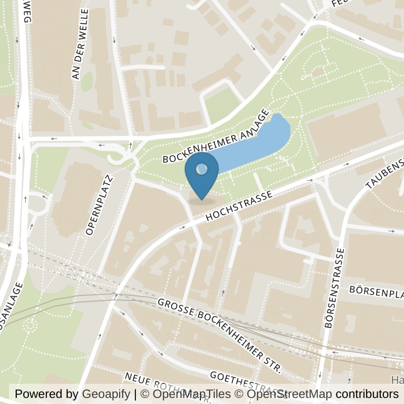 Map: location of Fitness First Frankfurt Opernplatz in Frankfurt am Main