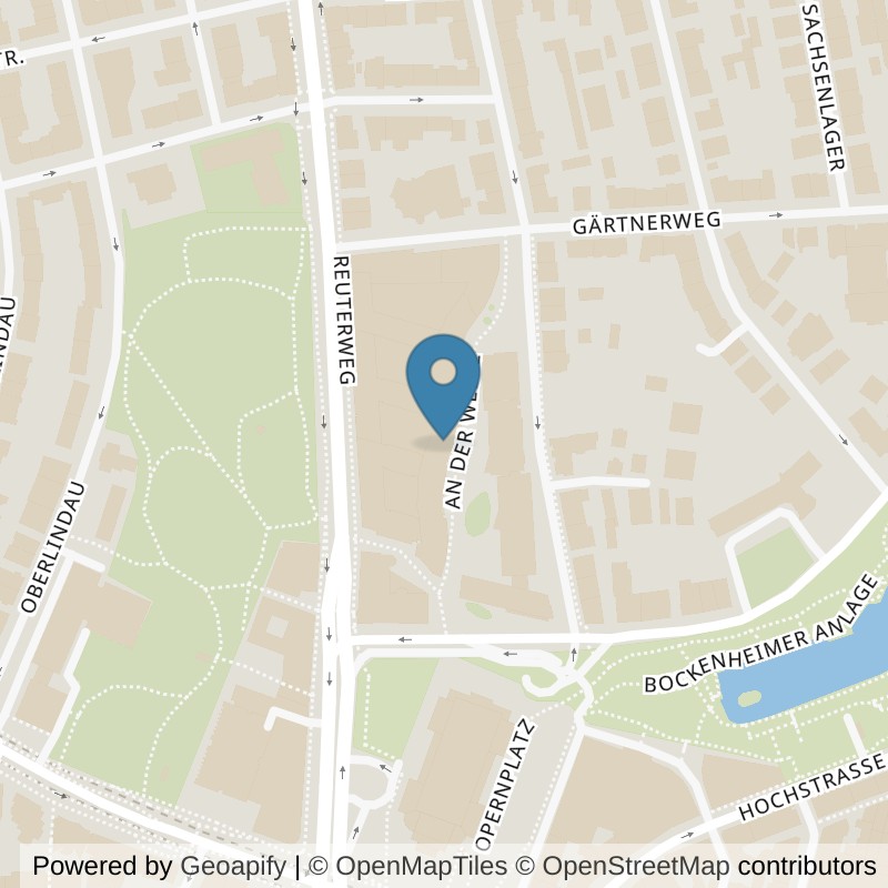 Map: location of Fitness First Frankfurt Westend in Frankfurt am Main