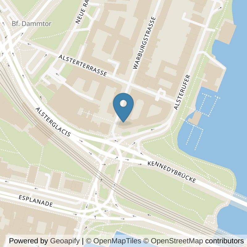 Map: location of Fitness First Hamburg Alsterufer in Hamburg