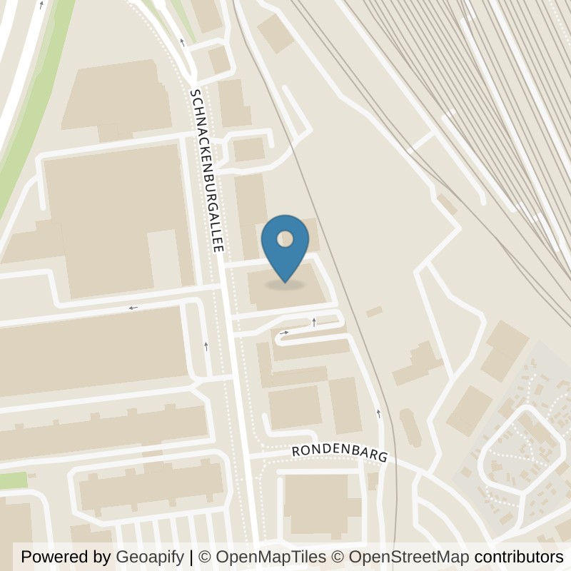 Map: location of Fitness First Hamburg - Bahrenfeld in Berlin
