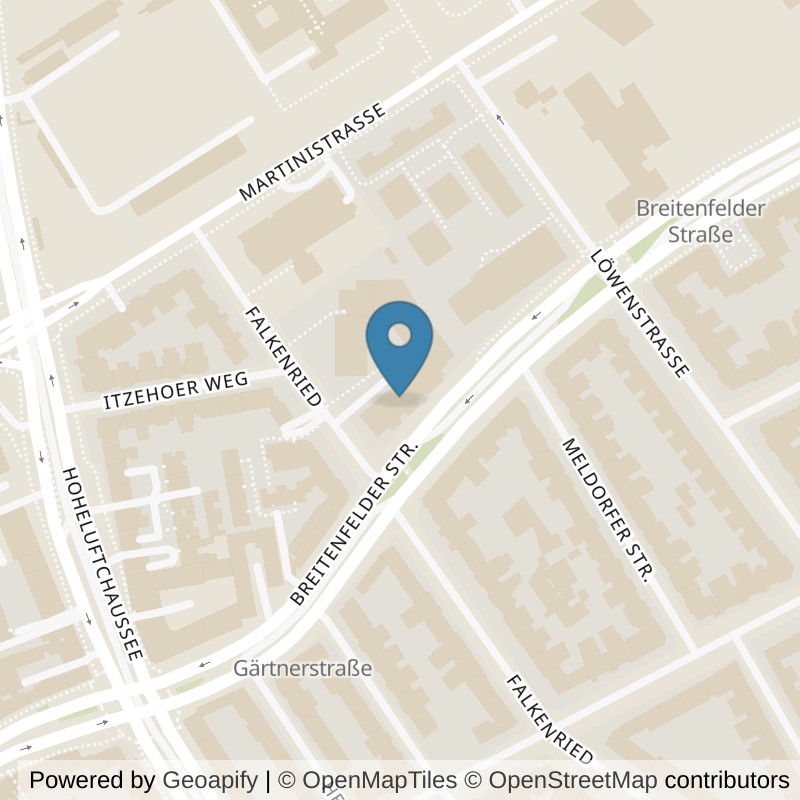 Map: location of Fitness First Hamburg Eppendorf in Hamburg