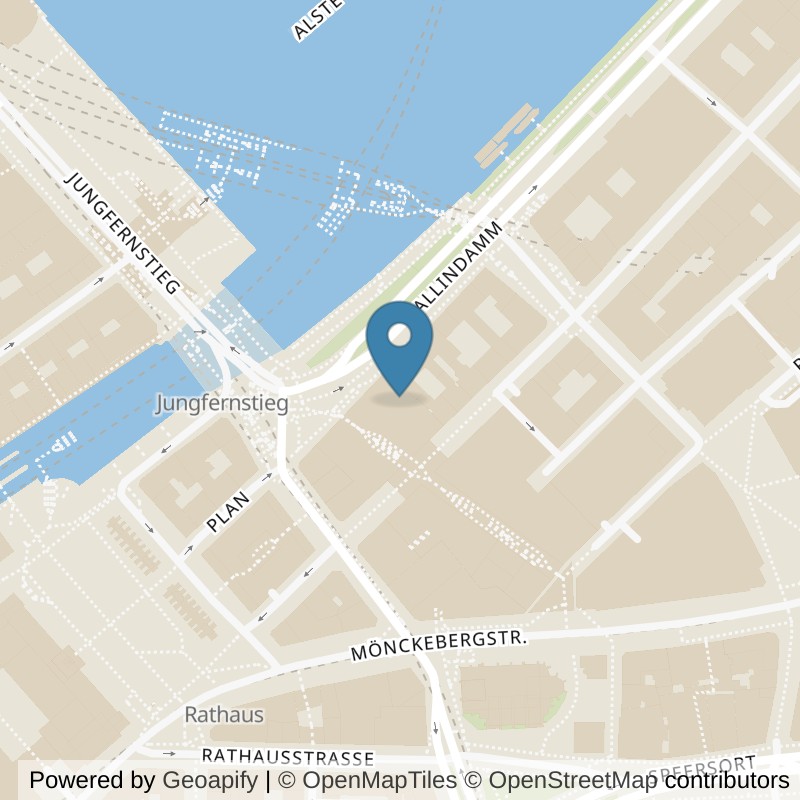 Map: location of Fitness First Hamburg Mitte Jungfernstieg in Hamburg