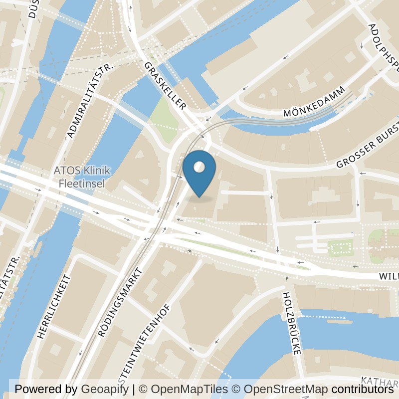 Map: location of Fitness First Hamburg Rödingsmarkt in Hamburg