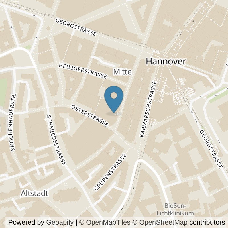 Map: location of Fitness First Hannover City in Hannover