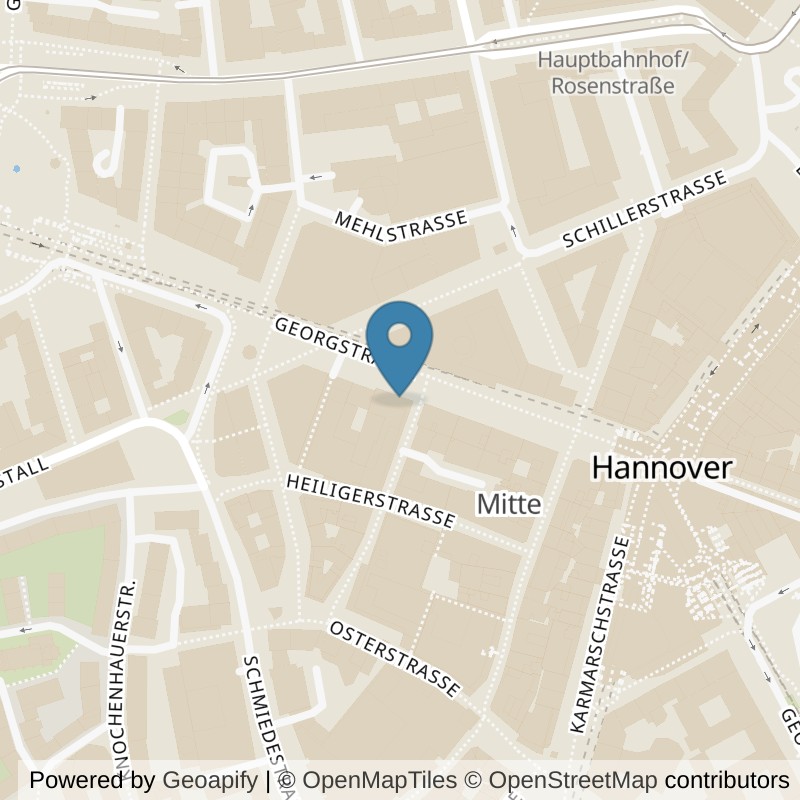 Map: location of Fitness First Hannover - Georgstraße in Hannover