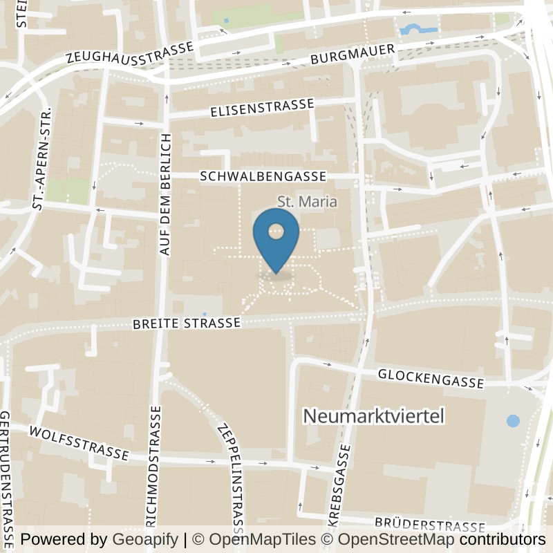 Map: location of Fitness First Köln Breite Straße in Köln