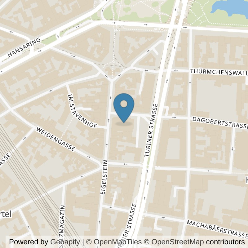 Map: location of Fitness First Köln Eigelstein in Köln