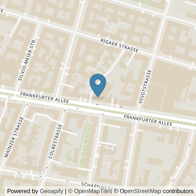 Map: location of Fitness First Berlin – Women Friedrichshain in Berlin