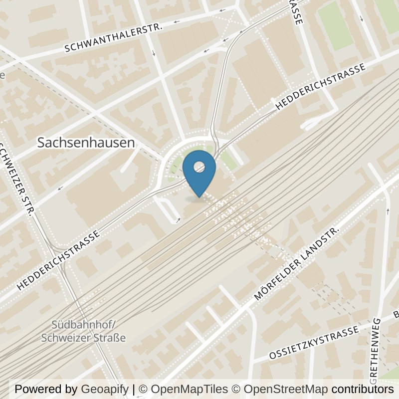 Map: location of Fitness First Frankfurt Sachsenhausen Women in Frankfurt am Main