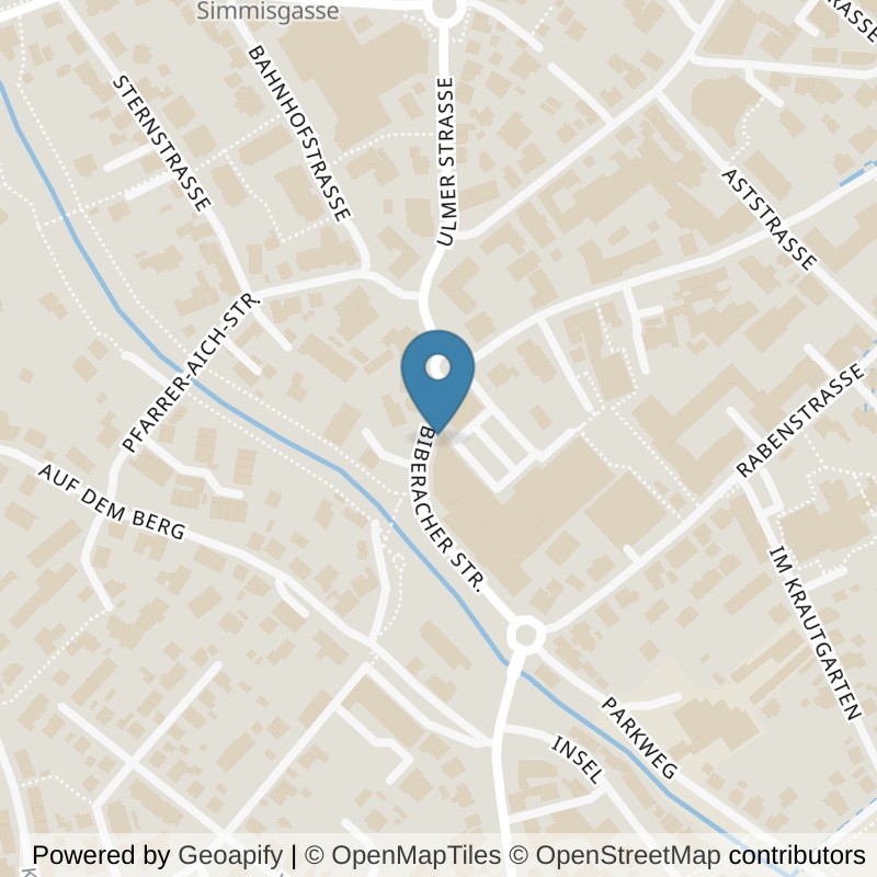 Map: location of Fitness First Laupheim in Laupheim
