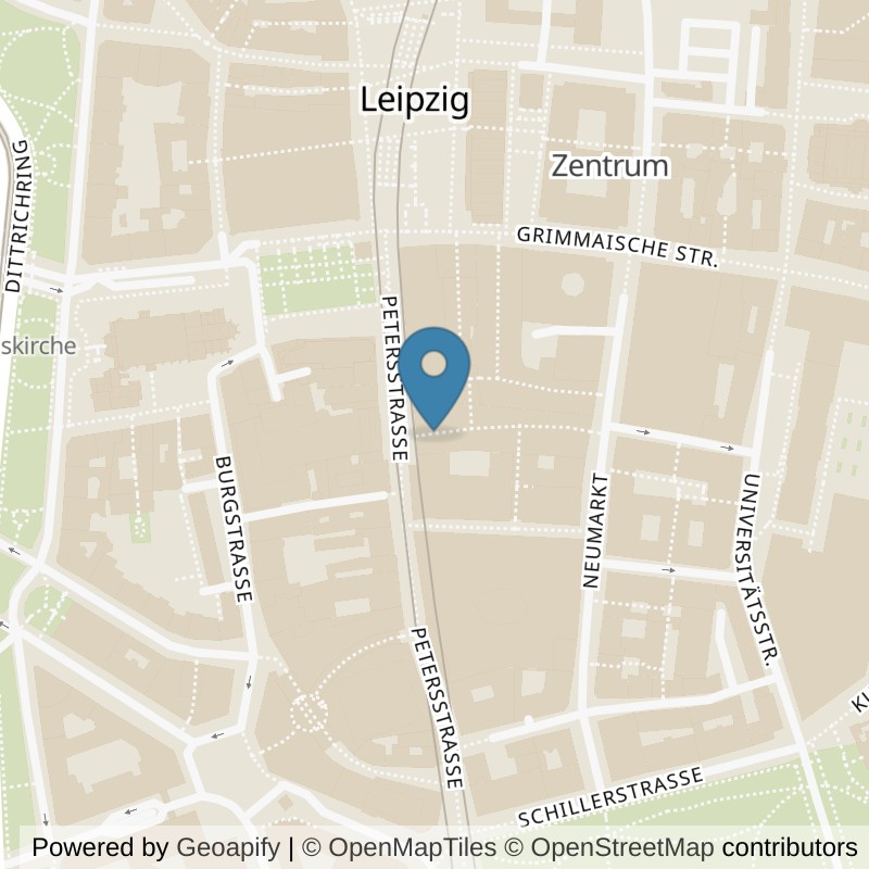 Map: location of Fitness First Leipzig am Messehof in Leipzig