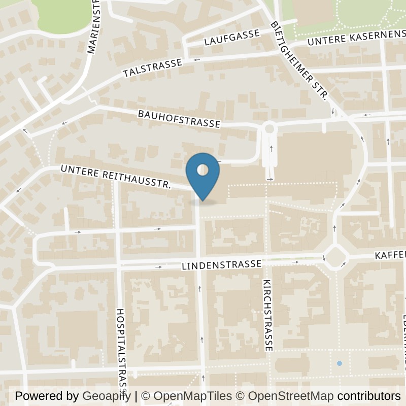 Map: location of Fitness First Ludwigsburg in Ludwigsburg