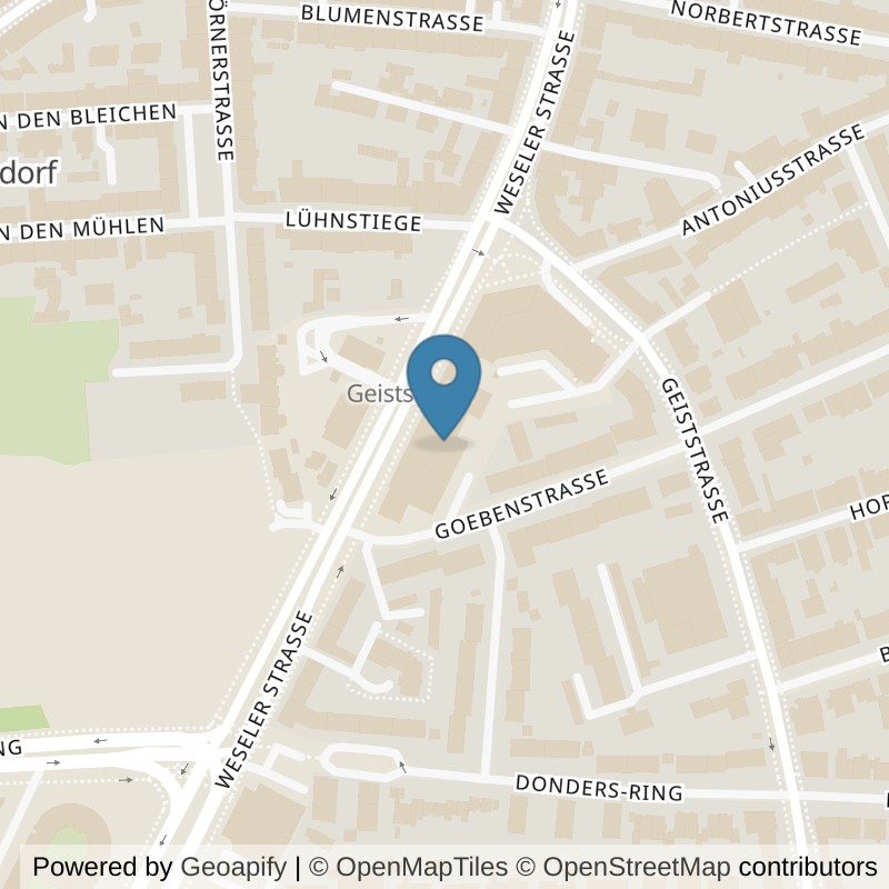 Map: location of Fitness First Münster - Aaseestadt in Münster