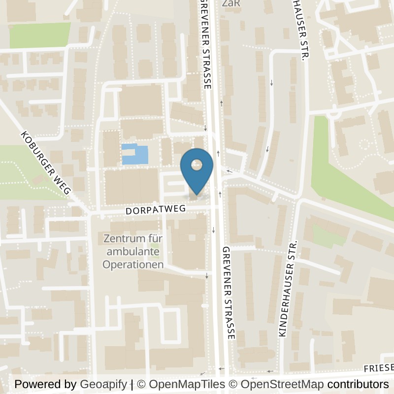 Map: location of Fitness First Münster - Germania-Campus in Münster