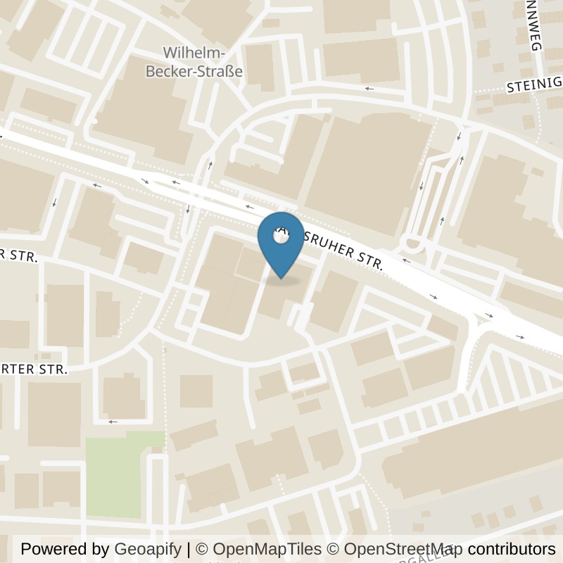 Map: location of Fitness First Pforzheim in Pforzheim