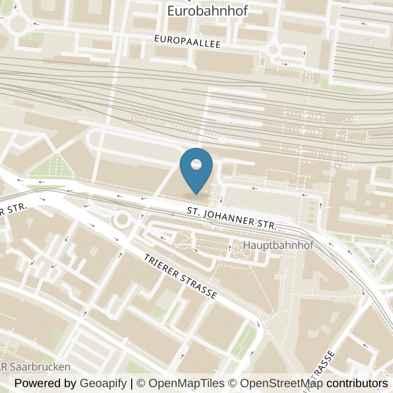 Map: location of Fitness First Saarbrücken in Saarbrücken