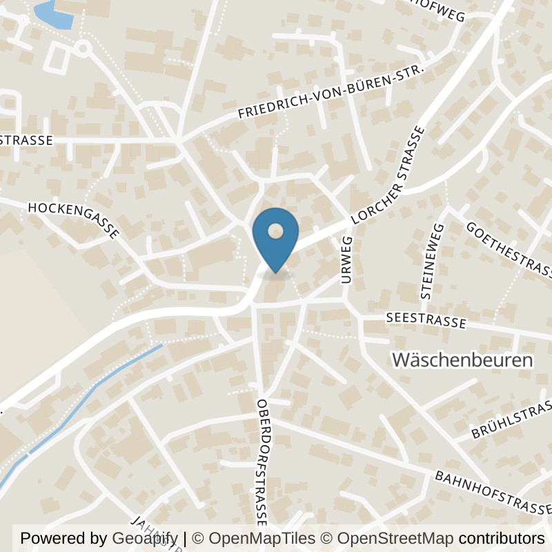Map: location of Fitness First Wäschenbeuren in Wäschenbeuren