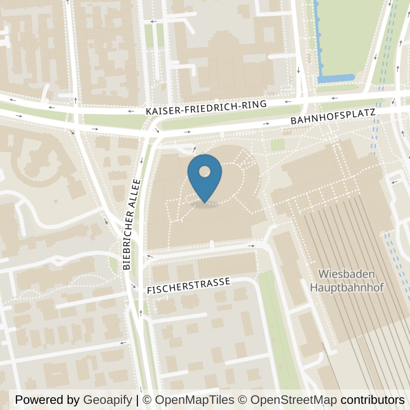 Map: location of Fitness First Wiesbaden Bahnhofsplatz in Wiesbaden