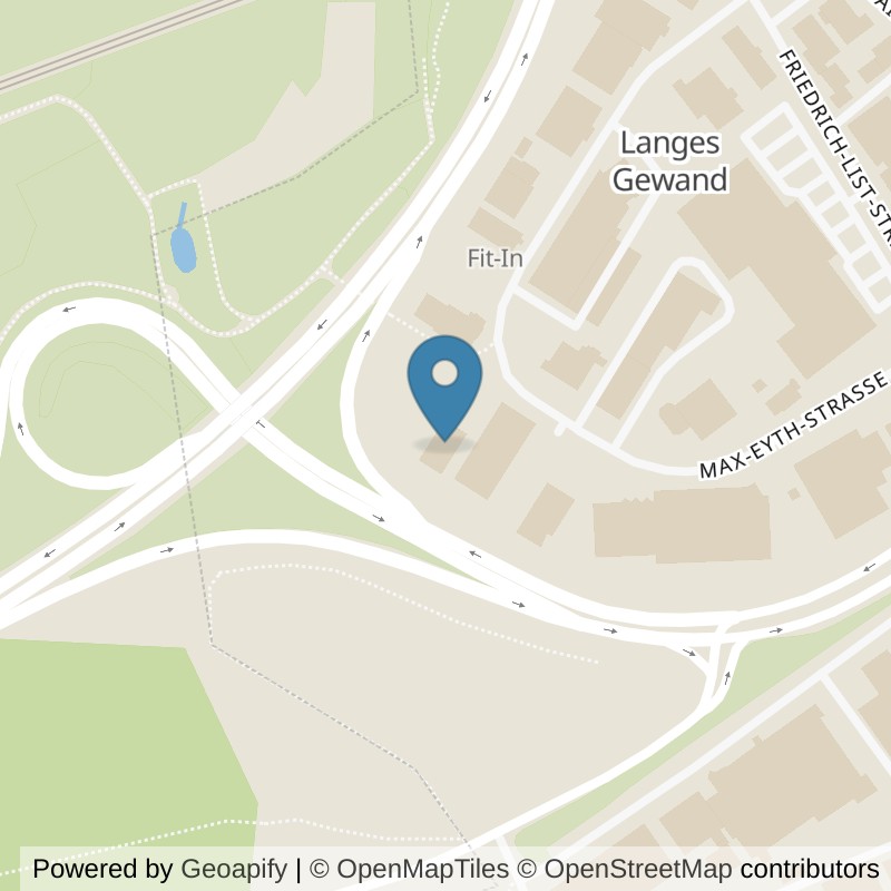 Map: location of Fitness First Winnenden in Winnenden