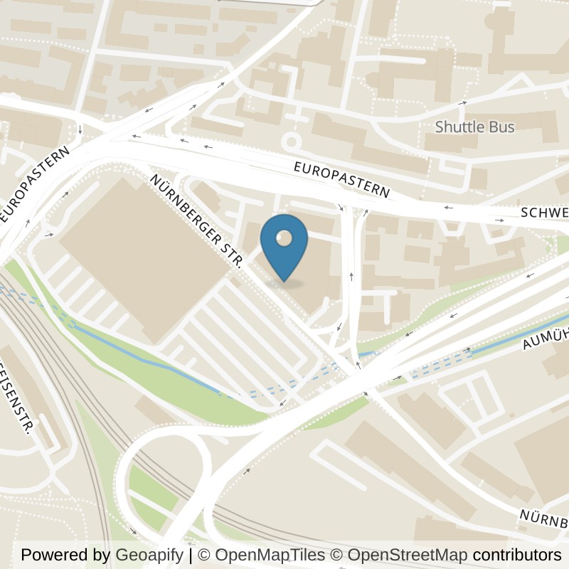 Map: location of Fitness First Würzburg in Würzburg