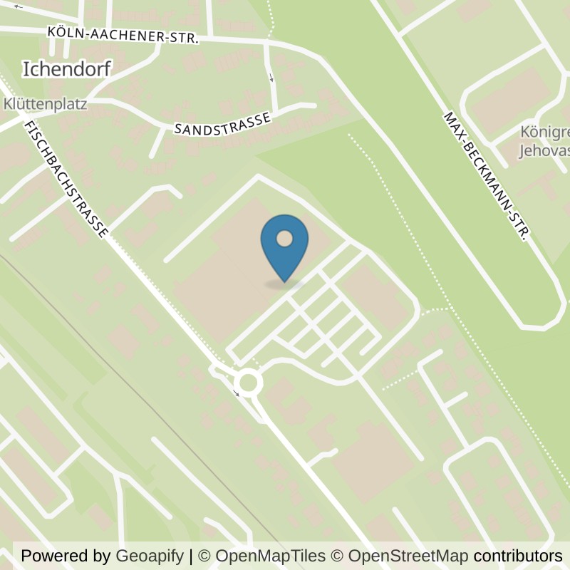 Map: location of FitnessKing Bergheim in Bergheim-Quadrath-Ichendorf