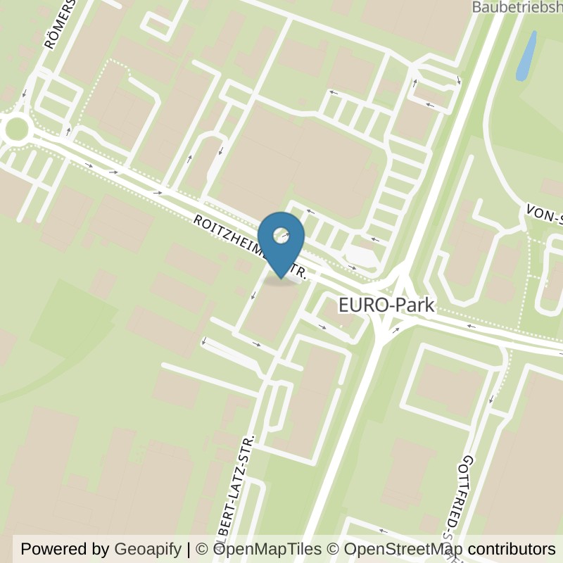 Map: location of FitnessKing Euskirchen in Euskirchen-Roitzheim