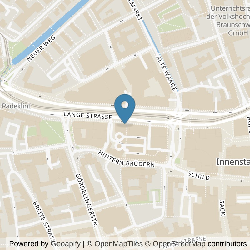 Map: location of FITNESSLAND Braunschweig-Im-Physio-Centrum-Für-Therapie-Und-Training in Braunschweig