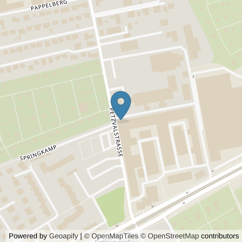 Map: location of FITNESSLAND Braunschweig-Petzvalstrasse in Braunschweig