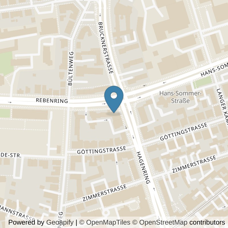 Map: location of FITNESSLAND HYGIA Ladies Braunschweig in Braunschweig