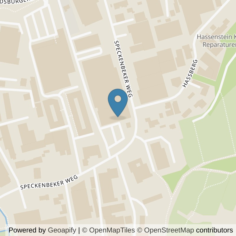 Map: location of FITNESSLAND Kiel-Speckenbeker-Weg in Kiel
