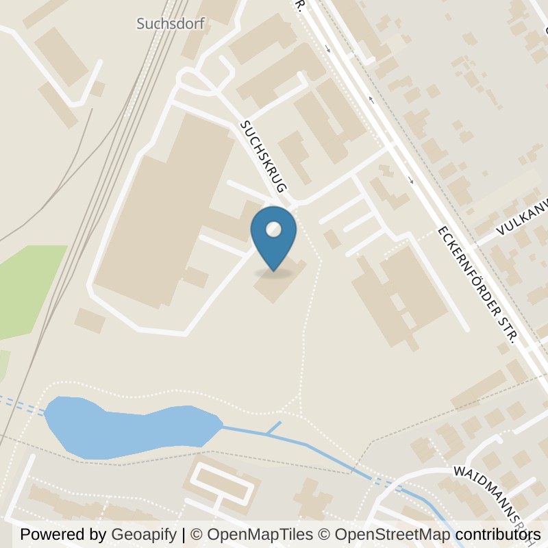 Map: location of FITNESSLAND Kiel-Suchskrug in Kiel